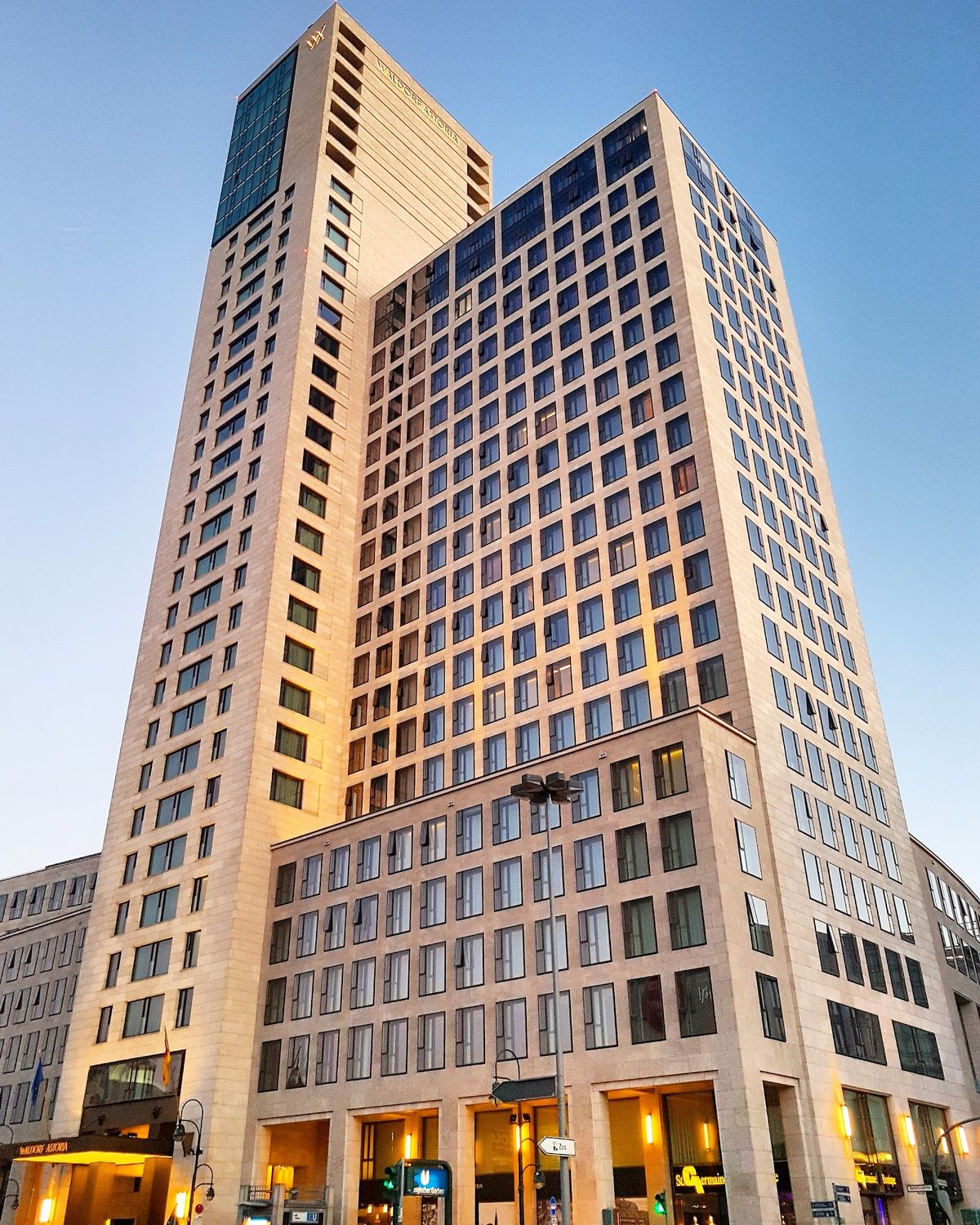 Waldorf Astoria Berlin — 232 rooms across 31 floors of the Zoofenster