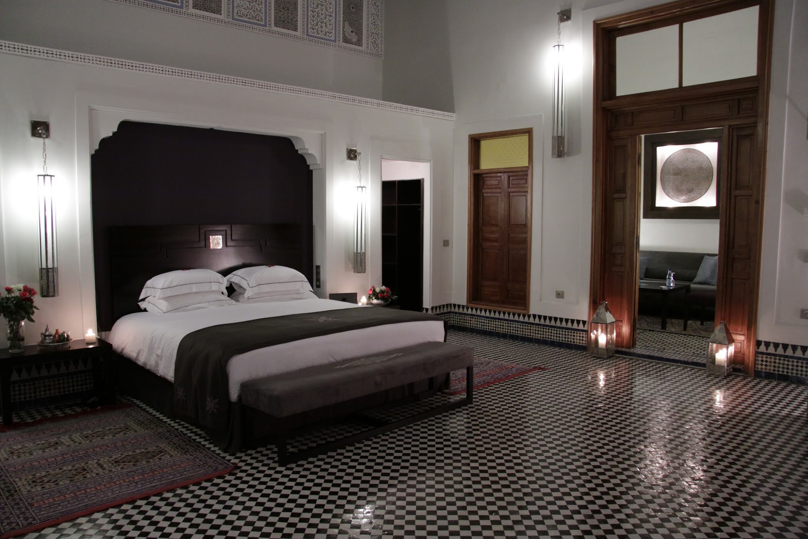 Palais Amani Fes Morocco — 14-suite restored 1930s Art Deco riad with largest Andalusian garden in Fes medina