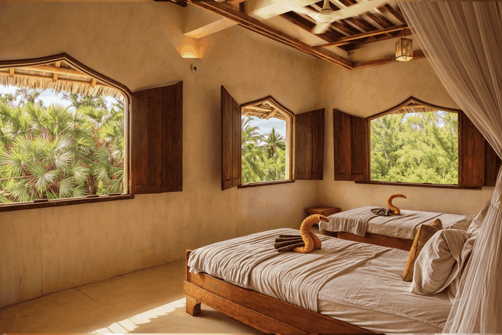 Kizingoni Beach Houses Lamu — 5 free-standing whole-villa beachfront houses at Manda Island southern tip