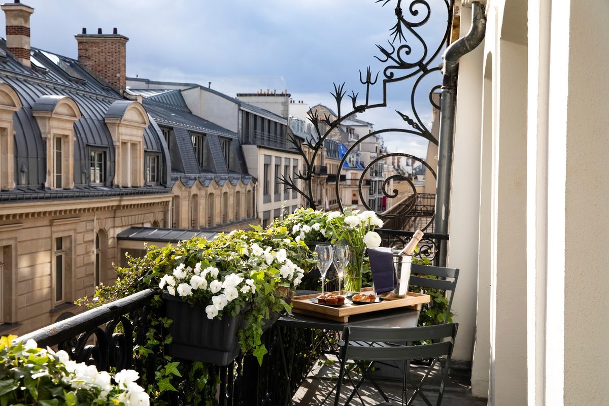 Hôtel de Nell Paris — Jean-Michel Wilmotte design, stone and wood, clean geometry near the Conservatoire National