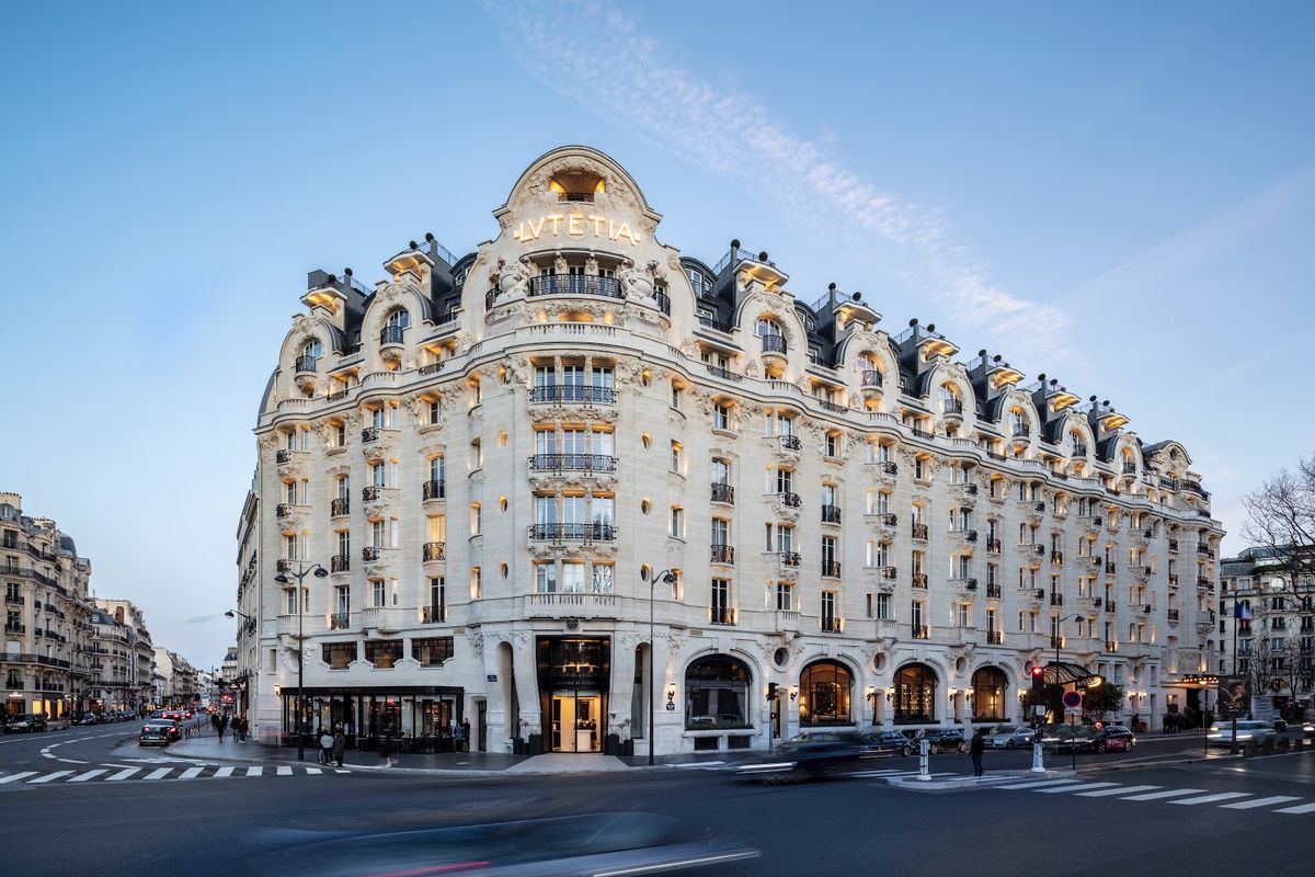 Mandarin Oriental Lutetia Paris — ornate 1910 Art Nouveau facade on Boulevard Raspail in Saint-Germain-des-Prés