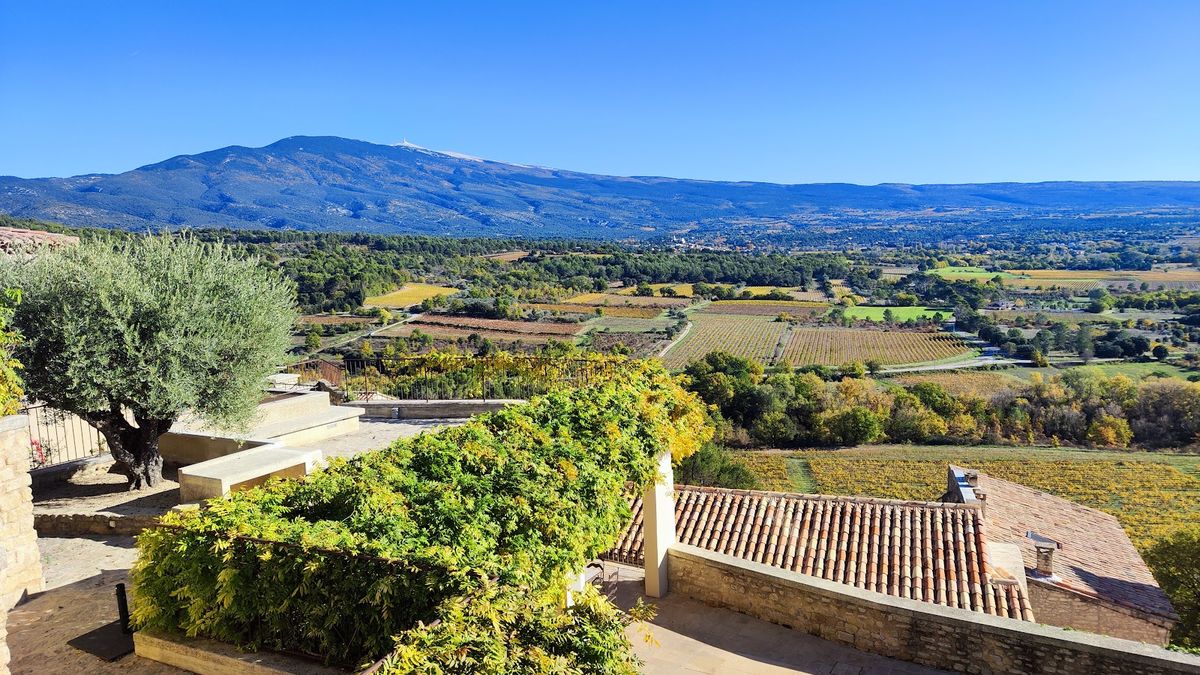 Hôtel Crillon le Brave Provence — 32 rooms across 9 connected village stone houses on hilltop facing Mont Ventoux Vaucluse
