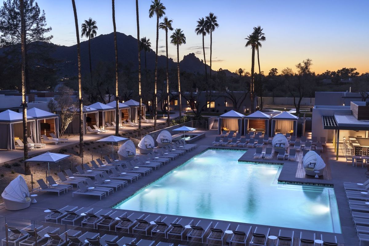 The Phoenician nine pools Camelback Mountain resort Scottsdale