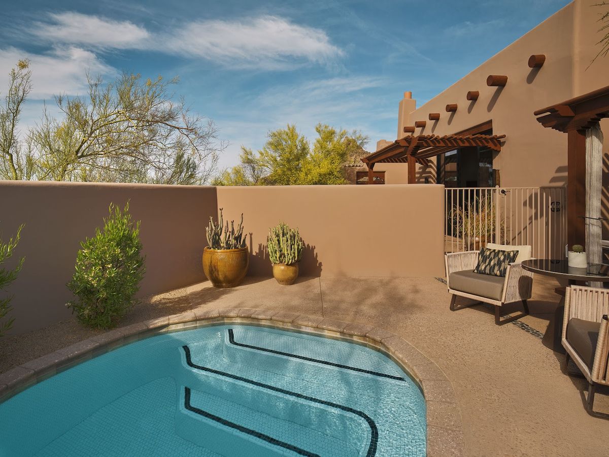 Andaz Scottsdale Resort bungalows desert modern art hotel