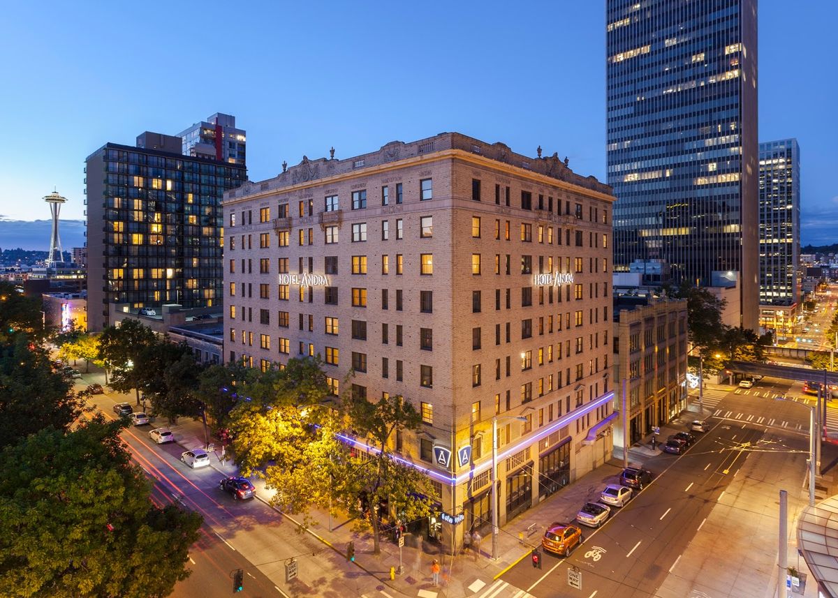 Thompson Seattle rooftop design hotel Belltown