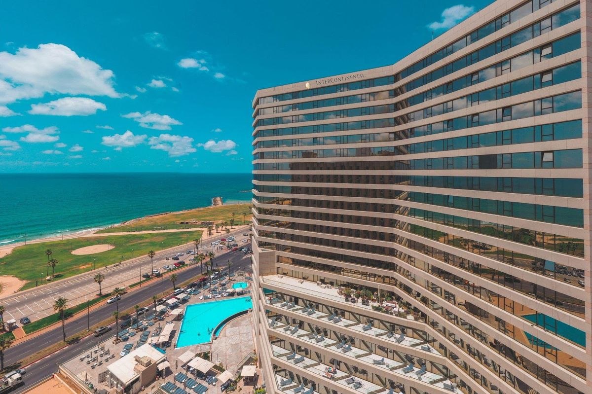 Tel Aviv Israel — Mediterranean coast and Bauhaus architecture White City, Israeli economic capital